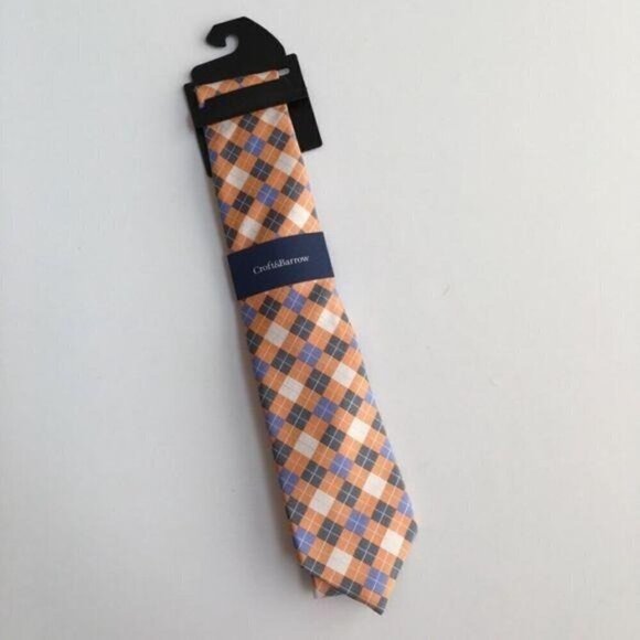 Croft & Barrow Orange Tonal Tie New - Picture 4 of 8
